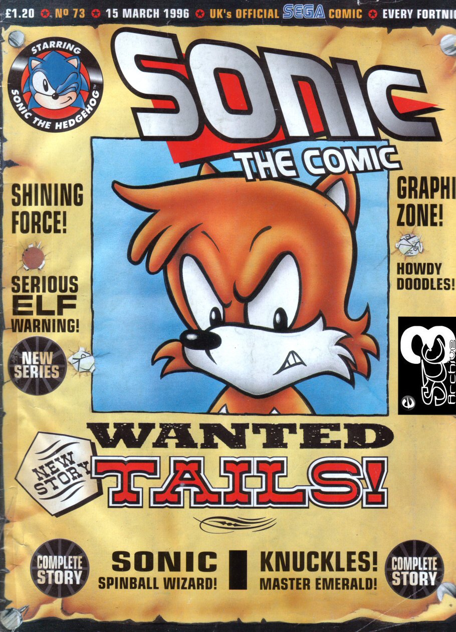 Sonic - The Comic Issue No. 073 Cover Page
